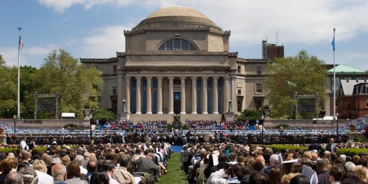 Columbia University graduation day. New York City 2005