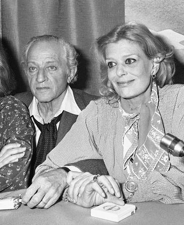 Actress Melina Mercouri  and her husband,director Jules Dassin talk to the media at the 31st International Film Festival in Cannes, France in 1978. Dassin died late Monday, March 31, 2008, at an Athens hospital, officials said. He was 96.(AP Photo/Jean Jacques Levy)