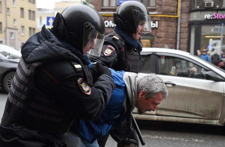 RUSSIA-POLICE-OPPOSITION-POLITICS-PROTEST