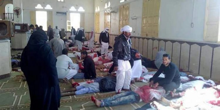 At least 25 killed, 80 injured in bomb attack on Egyptian mosque