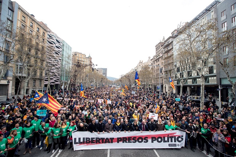 Protests against imprisonment of Carles Puigdemont