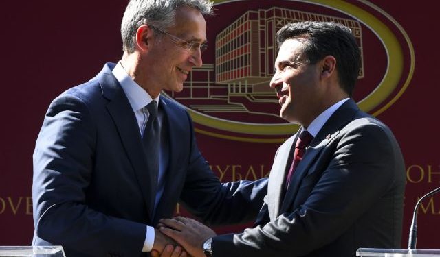 NATO Secretary General Jens Stoltenberg in official visit to FYR of Macedonia