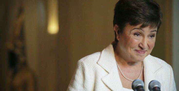 Kristalina Georgieva, European Union budget chief, listens during a press conference after addressing a meeting concerning her candidacy for the post of the Secretary-General, Monday, Oct. 3, 2016 at U.N. headquarters. (AP Photo/Bebeto Matthews)