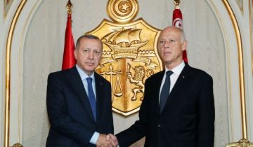 Turkey's President Erdogan meets with Tunisia's President Saied in Tunis