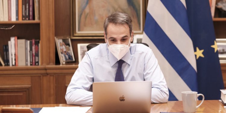 kyriakos-mitsotakis-me-maska-sakellaropoulou-lockdown