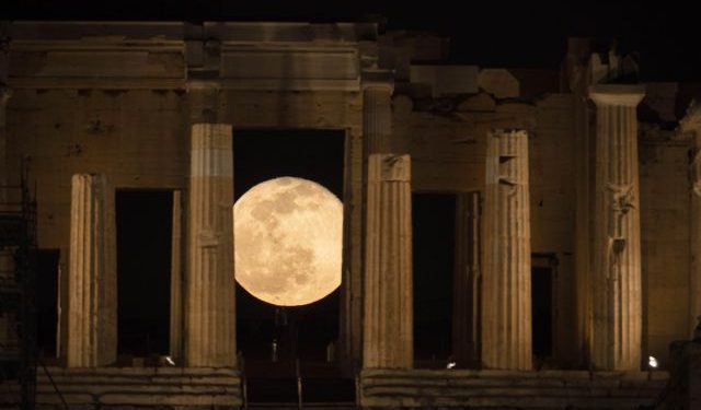 πανσέληνος; φεγγάρι; Ακρόπολη; Παρθενώνας; Acropolis; Parthenon; full moonAthens; Αθήνα;
