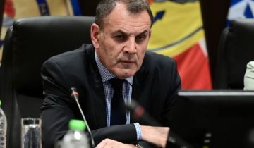 ΣΥΜΜΕΤΟΧΗ ΥΕΘΑ ΝΙΚΟΛΑΟΥ ΠΑΝΑΓΙΩΤΟΠΟΥΛΟΥ ΣΤΗ ΤΗΛΕΔΙΑΣΚΕΨΗ ΤΟΥ "UKRAINE DEFENCE CONSULTATIVE GROUP" (ΓΡ. ΤΥΠΟΥ ΥΠ. ΑΜΥΝΑΣ/EUROKINISSI)