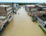 A view of flooded streets due to the rains caused by the direct influence of Cyclone Yaku, in Tumbes, Peru March 10, 2023. REUTERS/Sebastian Castaneda