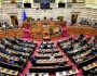 Ομιλία των πολιτικών αρχηγών  επί της προτάσεως δυσπιστίας κατά της Κυβέρνησης, που υπέβαλαν ο Αρχηγός της Αξιωματικής Αντιπολίτευσης και Πρόεδρος της Κοινοβουλευτικής Ομάδας του Συνασπισμού Ριζοσπαστικής Αριστεράς Αλέξης Τσίπρας και 84 Βουλευτές της Κοινοβουλευτικής του Ομάδας, σύμφωνα με τα άρθρα 84 του Συντάγματος και 142 του Κανονισμού της Βουλής, Κυριακή 30 Ιανουαρίου 2022 (ΤΑΤΙΑΝΑ ΜΠΟΛΑΡΗ / EUROKINISSI)