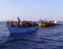 Migrants are rescued by a MSF (Medecins Sans Frontiers) rescue team boat, after leaving Libya trying to reach European soil, in the Mediterranean Sea, Friday, Oct. 6, 2023. (AP Photo/Paolo Santalucia)
