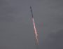 SpaceX's mega rocket Starship cuts through clouds and haze on it's third test flight from Starbase in Boca Chica, Texas, Thursday, March 14, 2024. (AP Photo/Eric Gay)