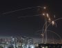 FILE - Israel's Iron Dome missile defense system fires interceptors at rockets launched from the Gaza Strip, in Ashkelon, southern Israel. Thursday, May 11, 2023. Since Russia invaded Ukraine in February 2022, more than 45,000 Ukrainians have sought refuge in Israel. Then, Israel's war erupted. Now many are reliving their trauma. Some have left Israel, but many remain — refusing to again flee a war. (AP Photo/Tsafrir Abayov, File)