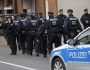Police patrol  in Alsdorf, near Aachen, western Germany, Tuesday, Nov. 17, 2015. German police have arrested three people in Alsdorf near Aachen in connection with the Paris attacks, the dpa news agency reported Tuesday.  (AP Photo/Hermann J. Knippertz)