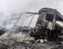 Φορτηγό συγκρούστηκε με ΙΧ, έπεσε στα διόδια Πολυμύλου και τυλίχτηκε στις φλόγες. Δύο νεκροί και τέσσερεις τραυματίες. Μεγάλη Τρίτη 15 Απριλίου 2025   (EUROKINISSI)
